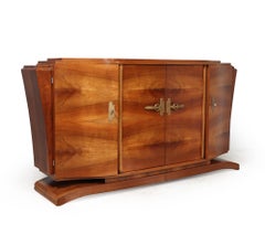 French Art Deco Walnut Sideboard