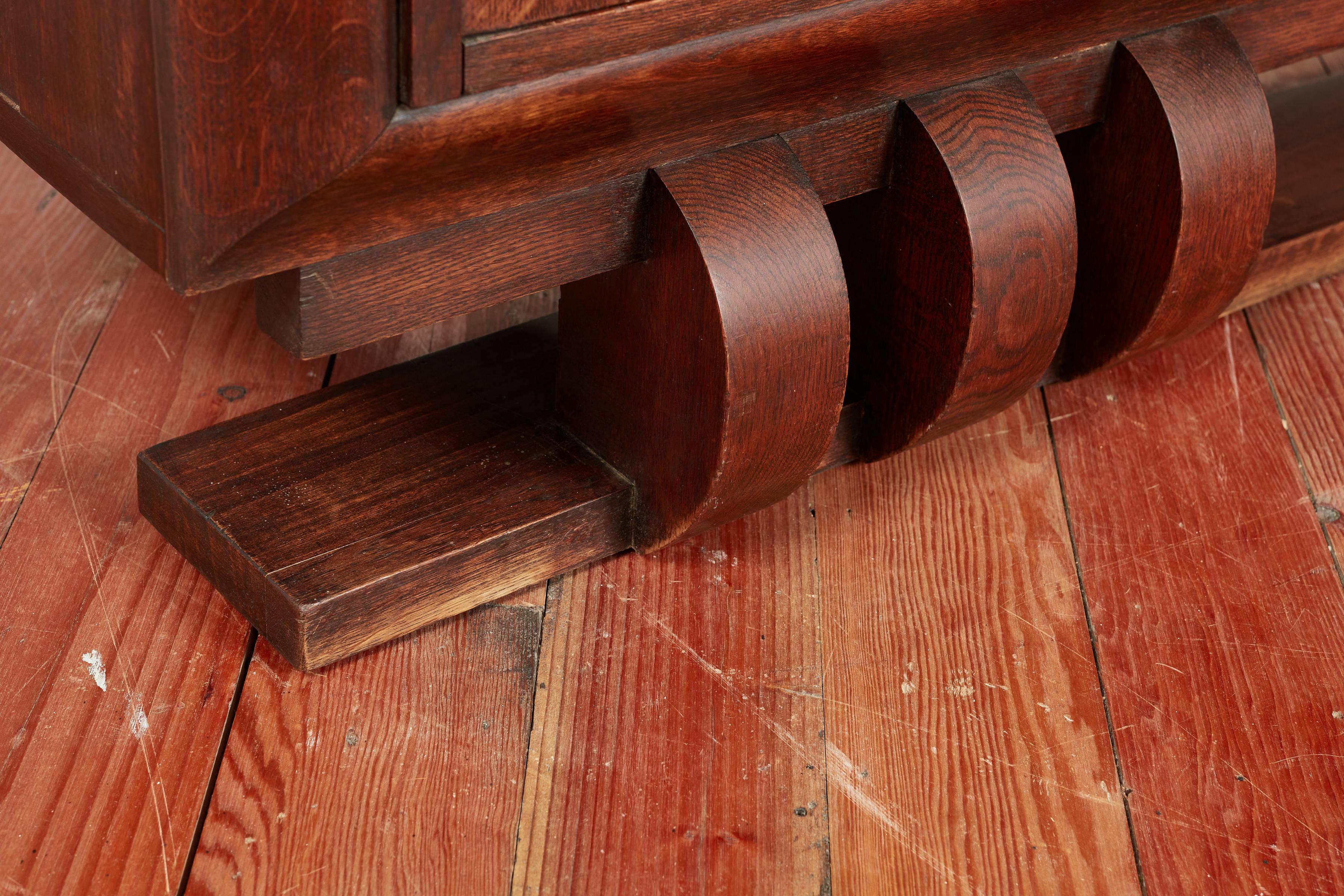 Credenza francese Art Déco in noce in vendita 1