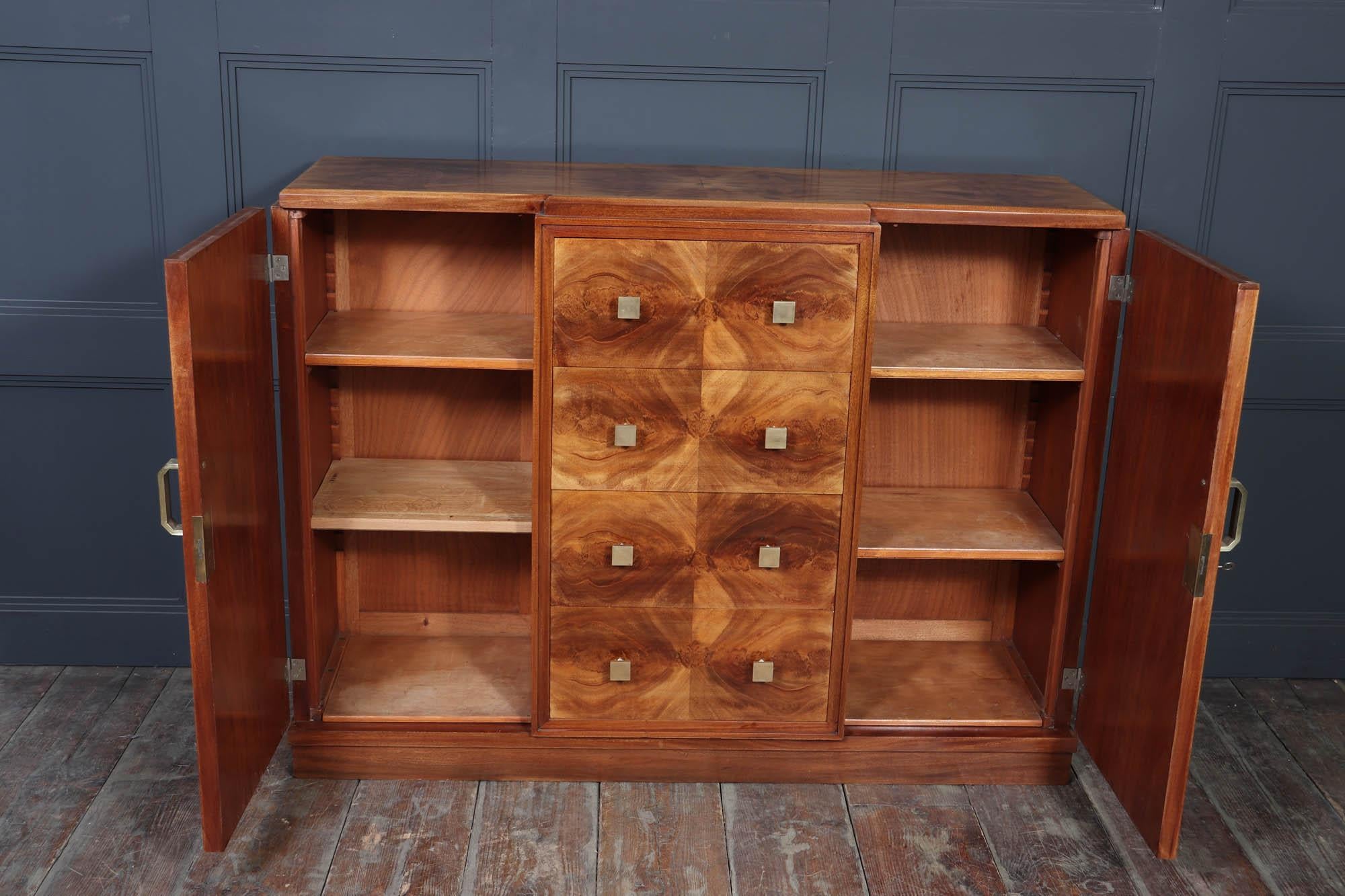 Credenza francese Art Déco in noce in vendita 2