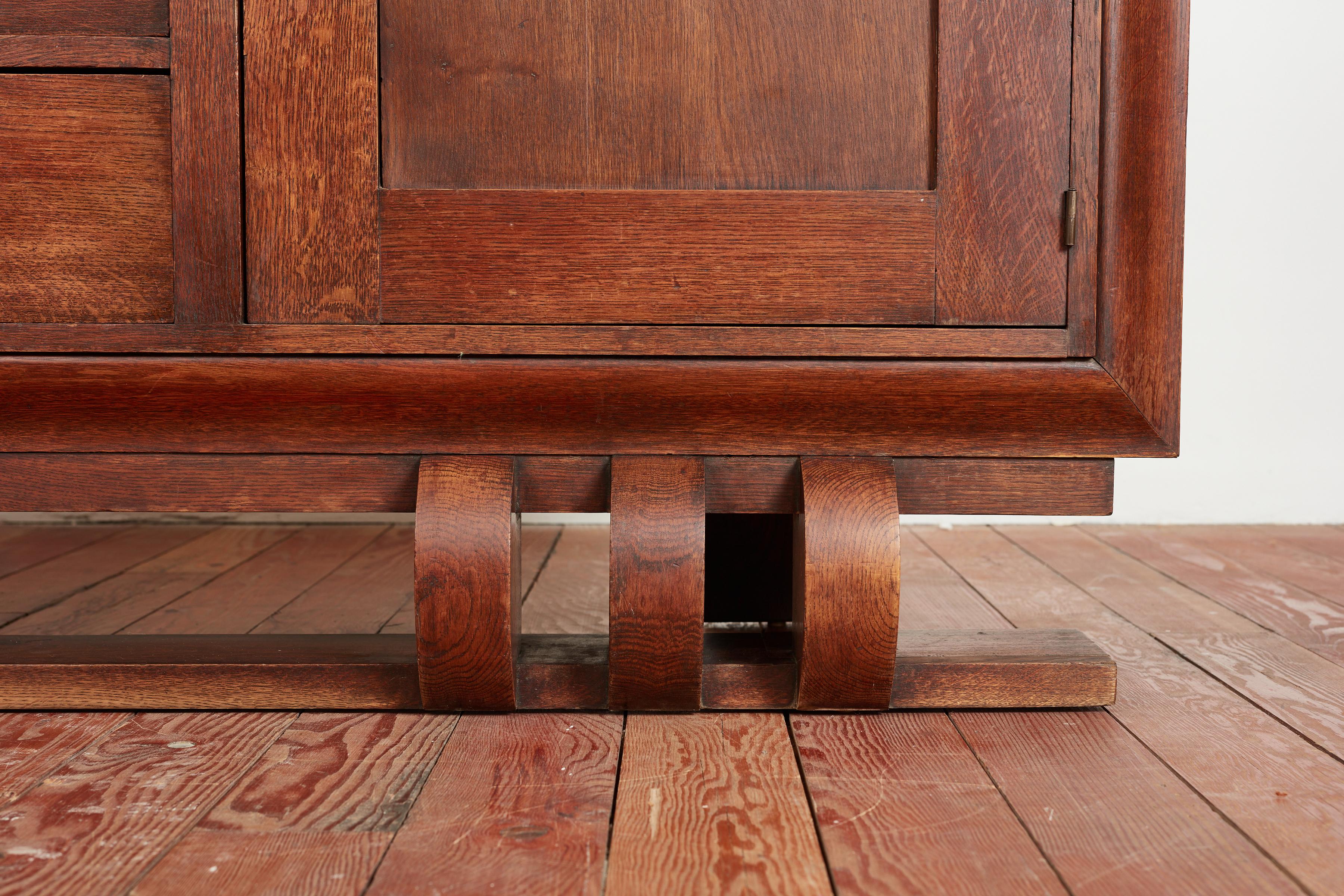 French Art Deco Walnut Sideboard  For Sale 3