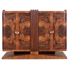 French Art Deco Walnut Sideboard
