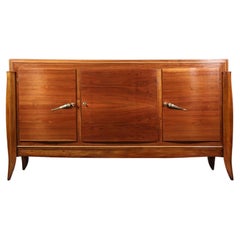 Sideboard aus Nussbaumholz im französischen Art déco-Stil