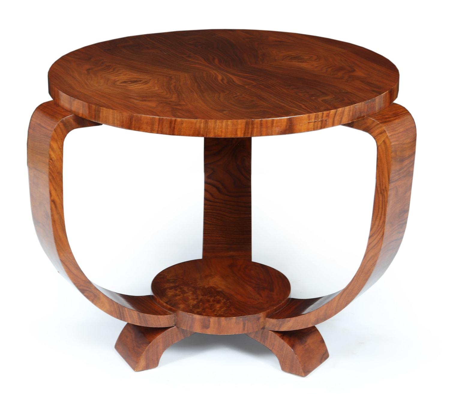 French Art Deco Walnut Table, 1930 In Excellent Condition In Paddock Wood, Kent