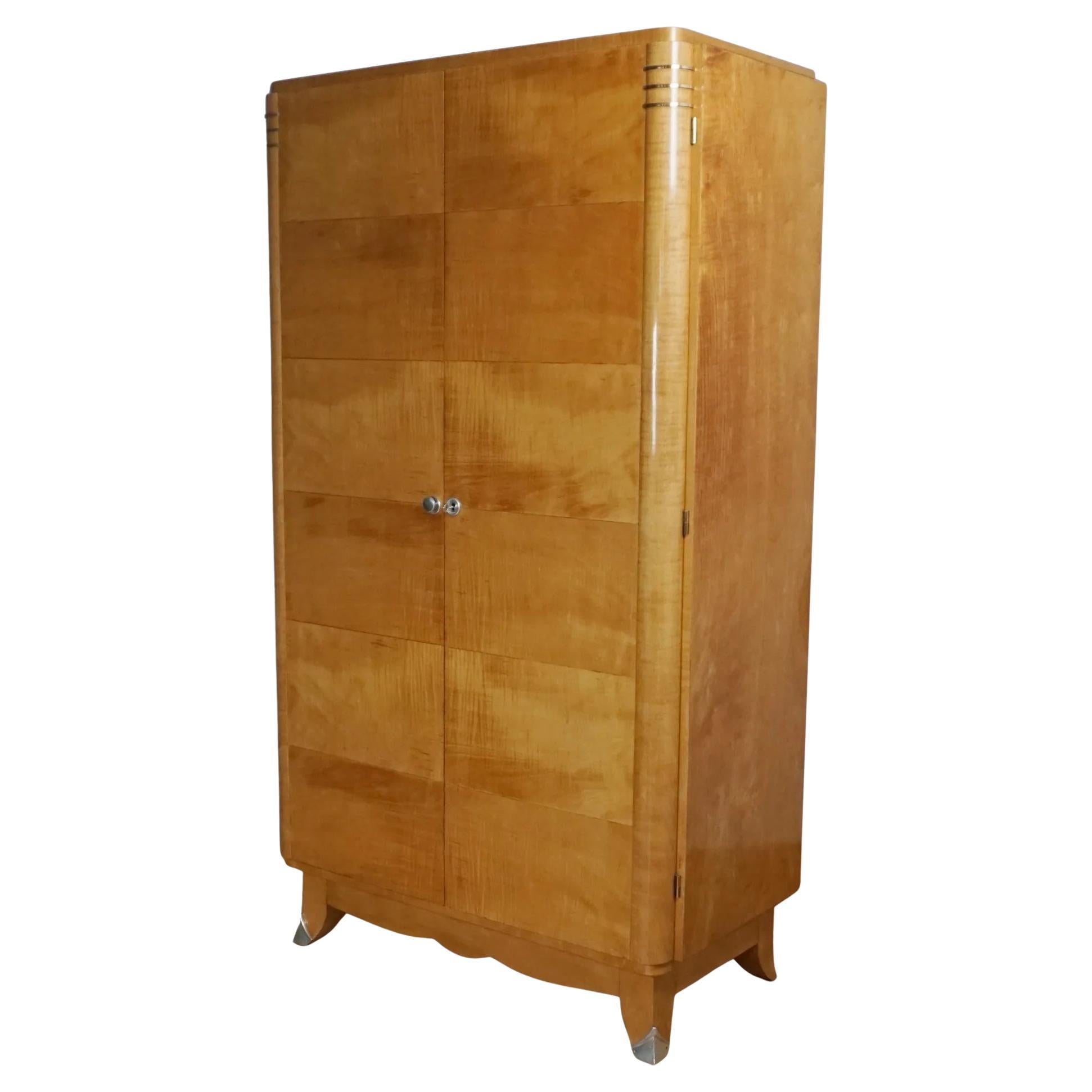 French Art Deco Wardrobe Attributed to Jules Leleu