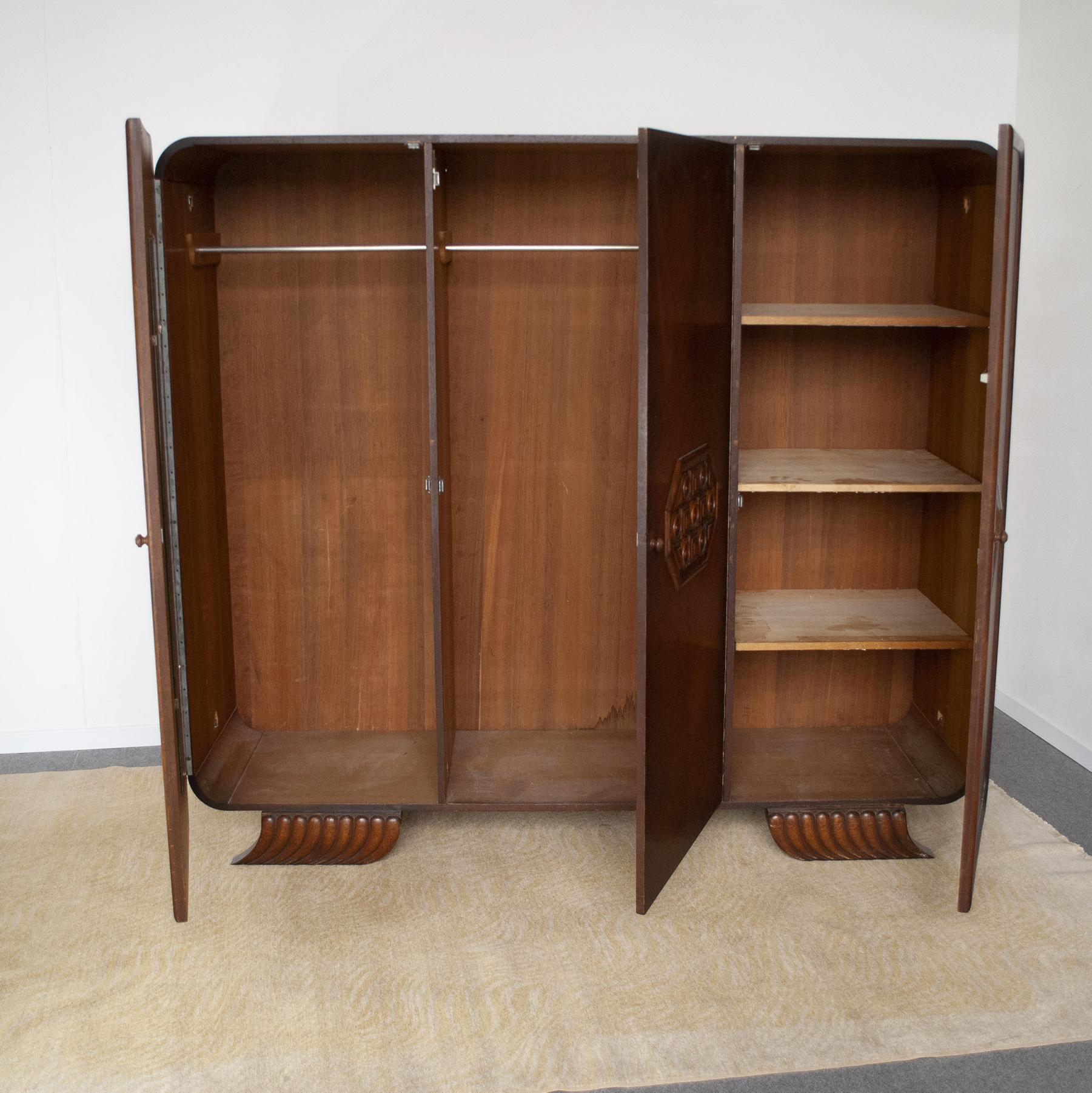 French Art Déco Wardrobe Early 40s For Sale 2