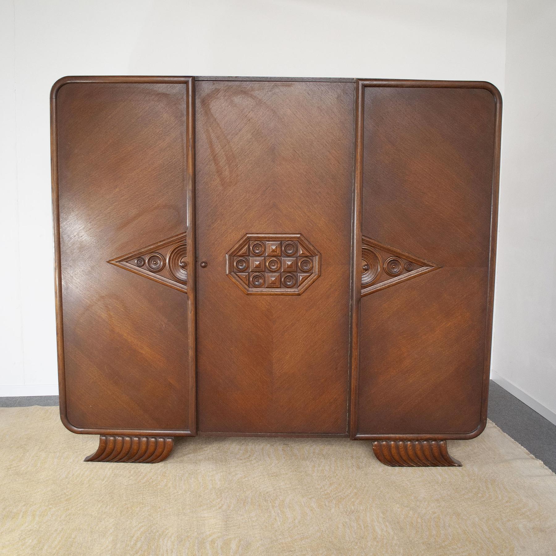 French Art Déco Wardrobe Early 40s For Sale 3