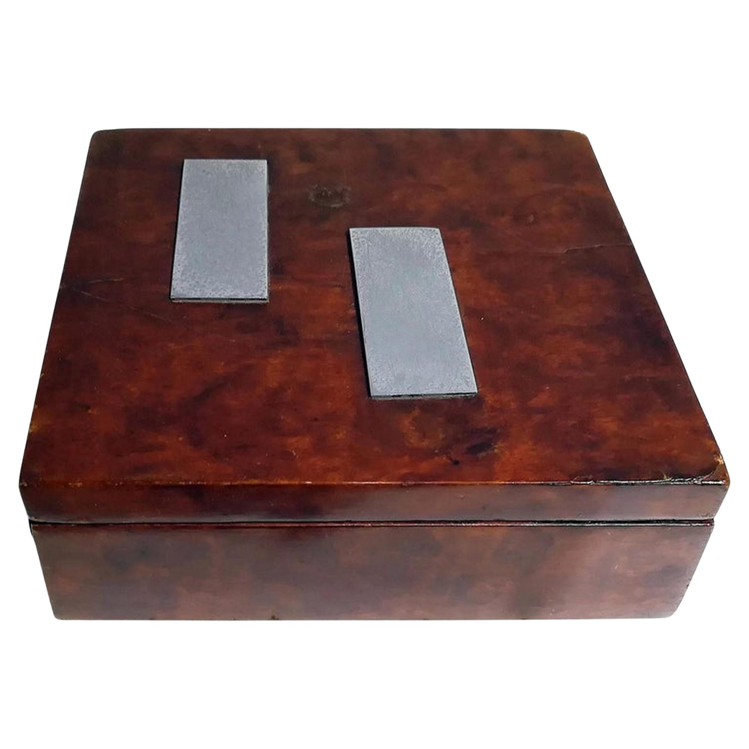 Caja de Madera Art Decó Francesa, circa 1930