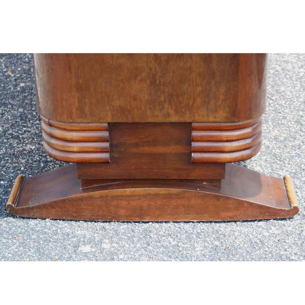 French Art Deco Wooden Dining Table For Sale 1