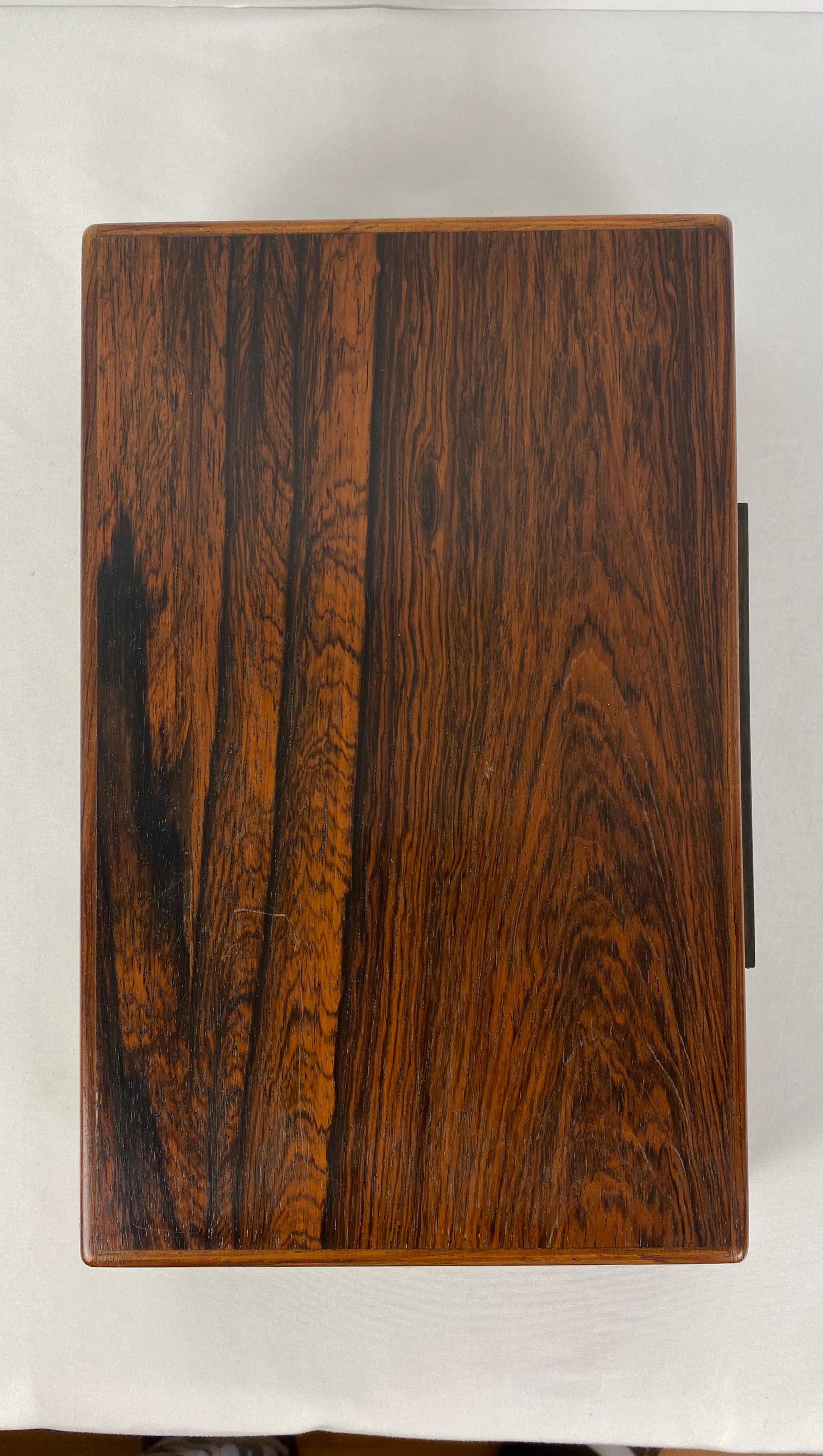 Hand-Crafted French Art Deco Wooden Jewelry Box