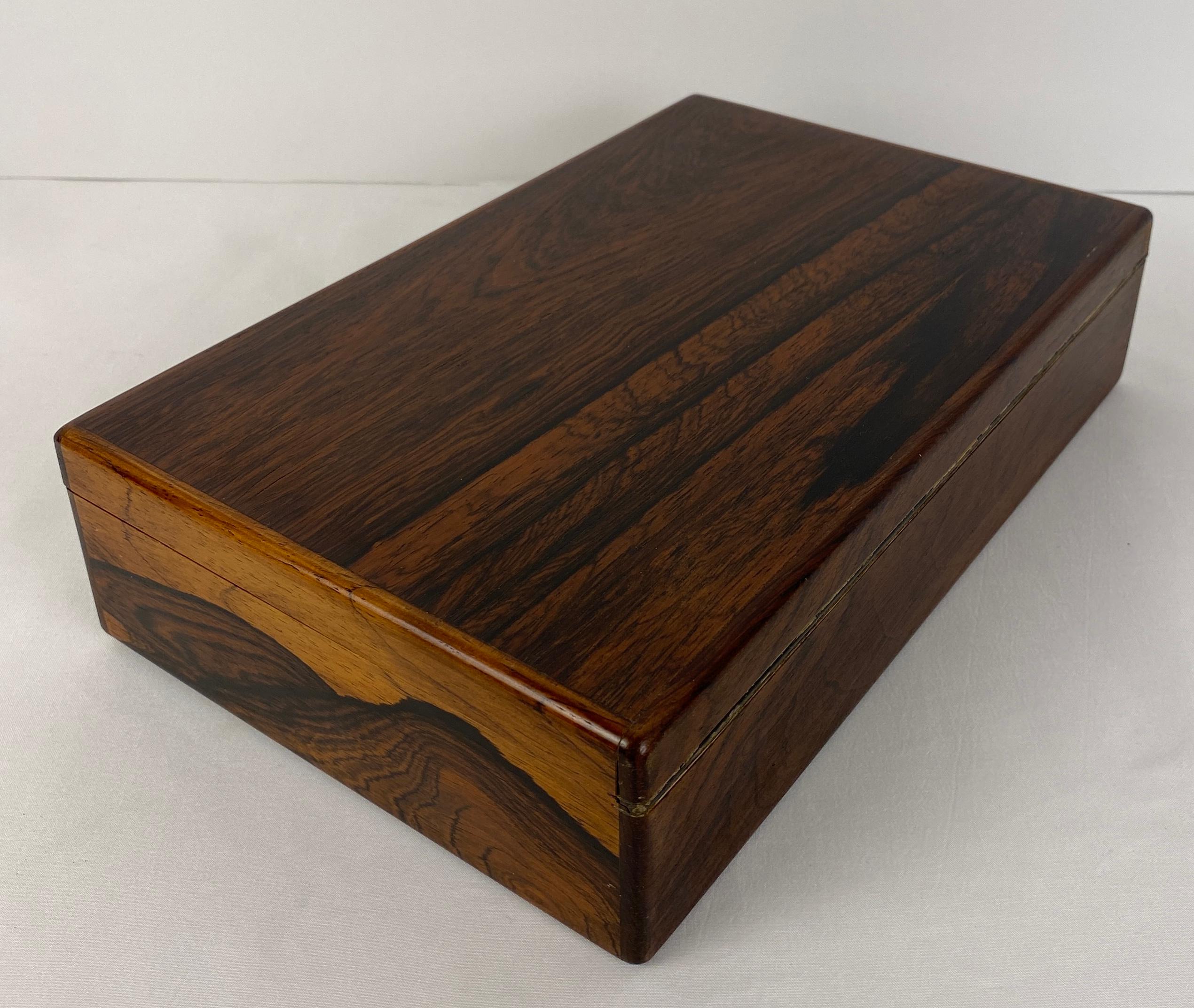 Metal French Art Deco Wooden Jewelry Box
