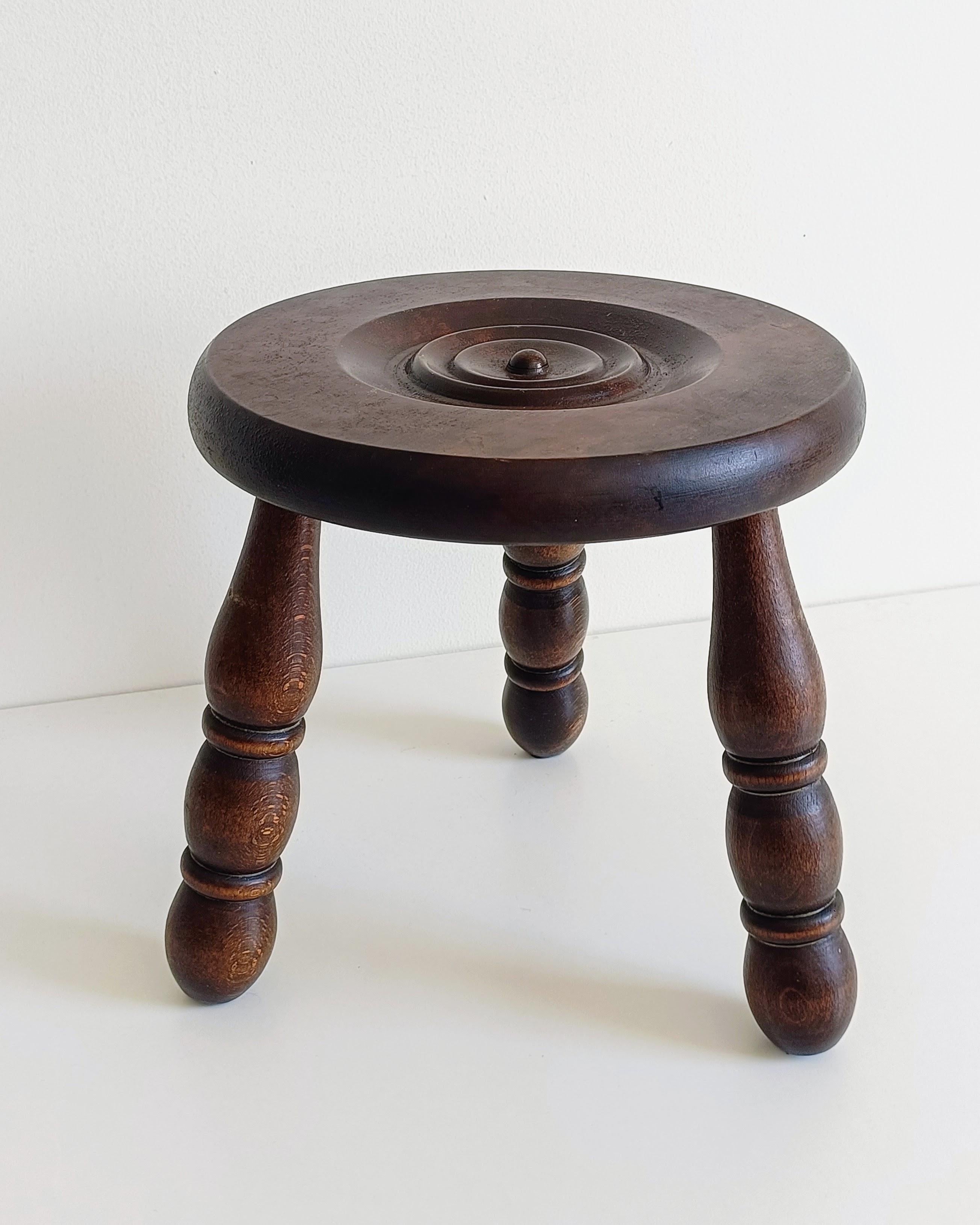 Tabouret ou table d'appoint Art déco français dans le style de Charles Dudouyt en vente 3