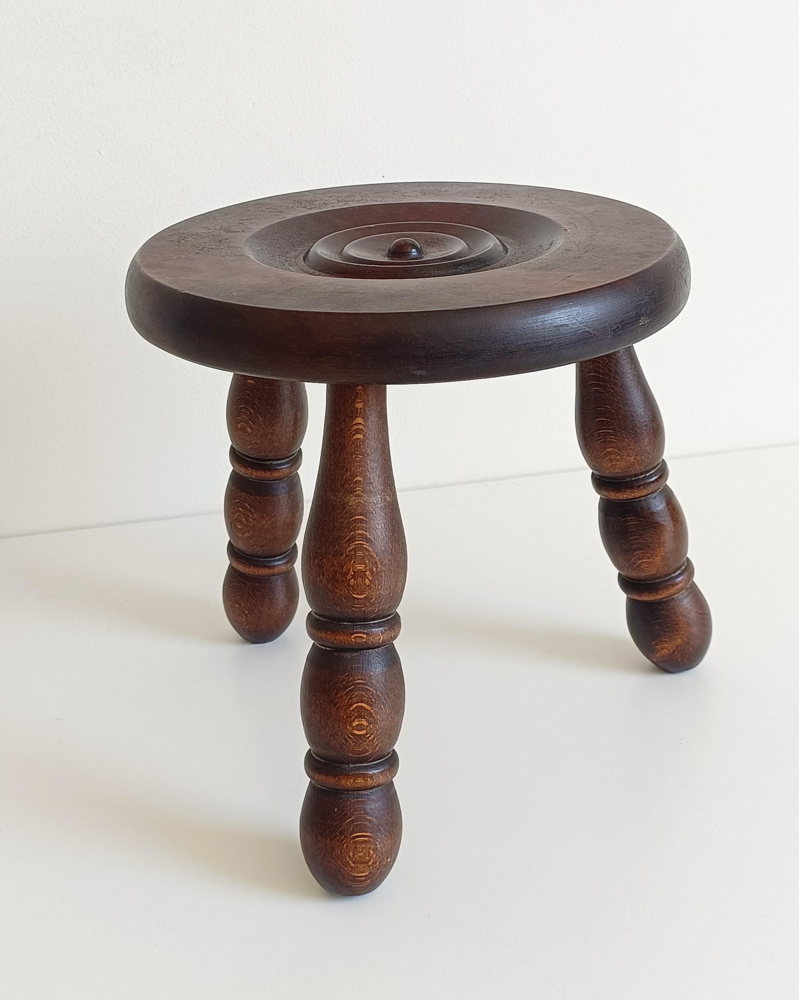Tabouret ou table d'appoint Art déco français dans le style de Charles Dudouyt en vente 5