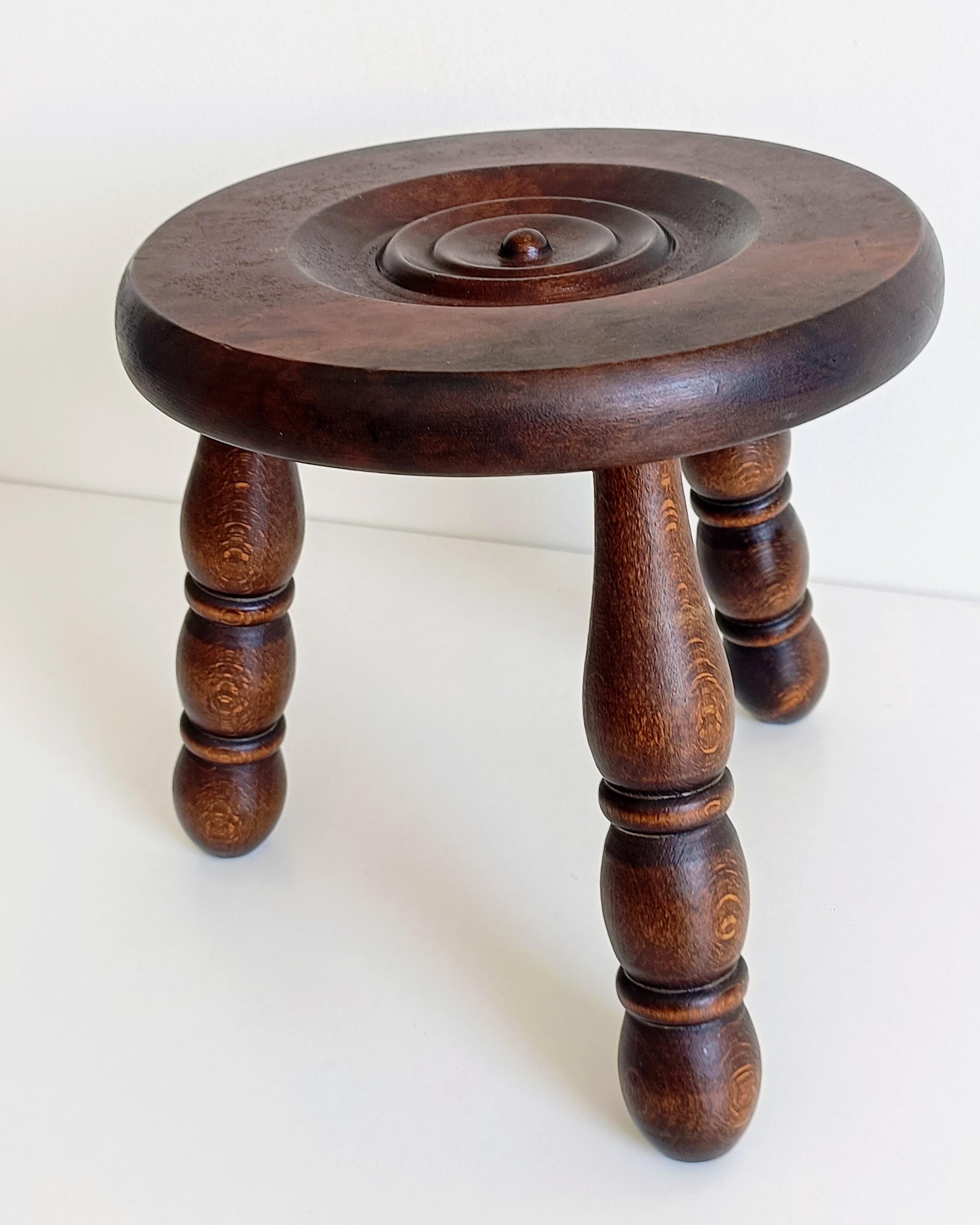 Tabouret ou table d'appoint Art déco français dans le style de Charles Dudouyt en vente 2