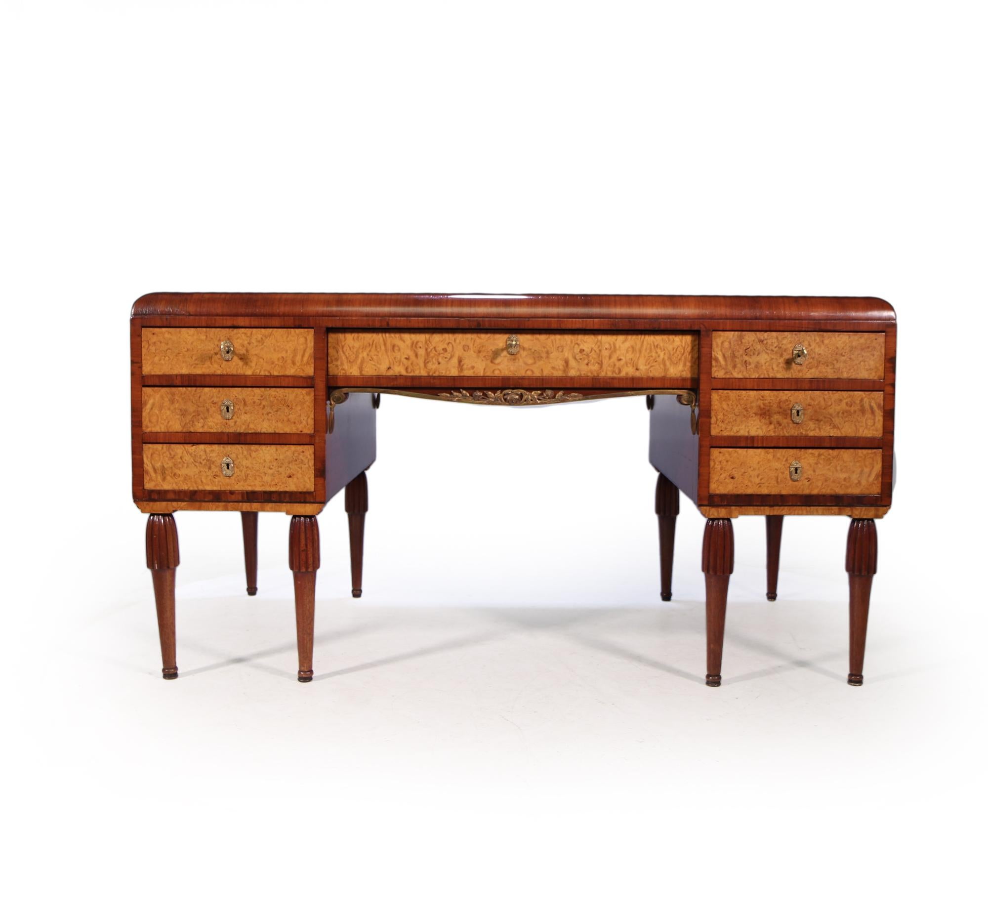 Early 20th Century French Art Deco Writing Table by Maurice Dufrene