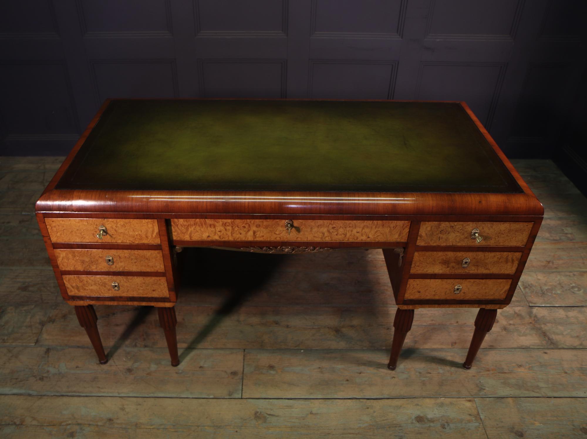 French Art Deco Writing Table by Maurice Dufrene 1