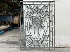 French Art Deco Wrought Iron Architectural Element