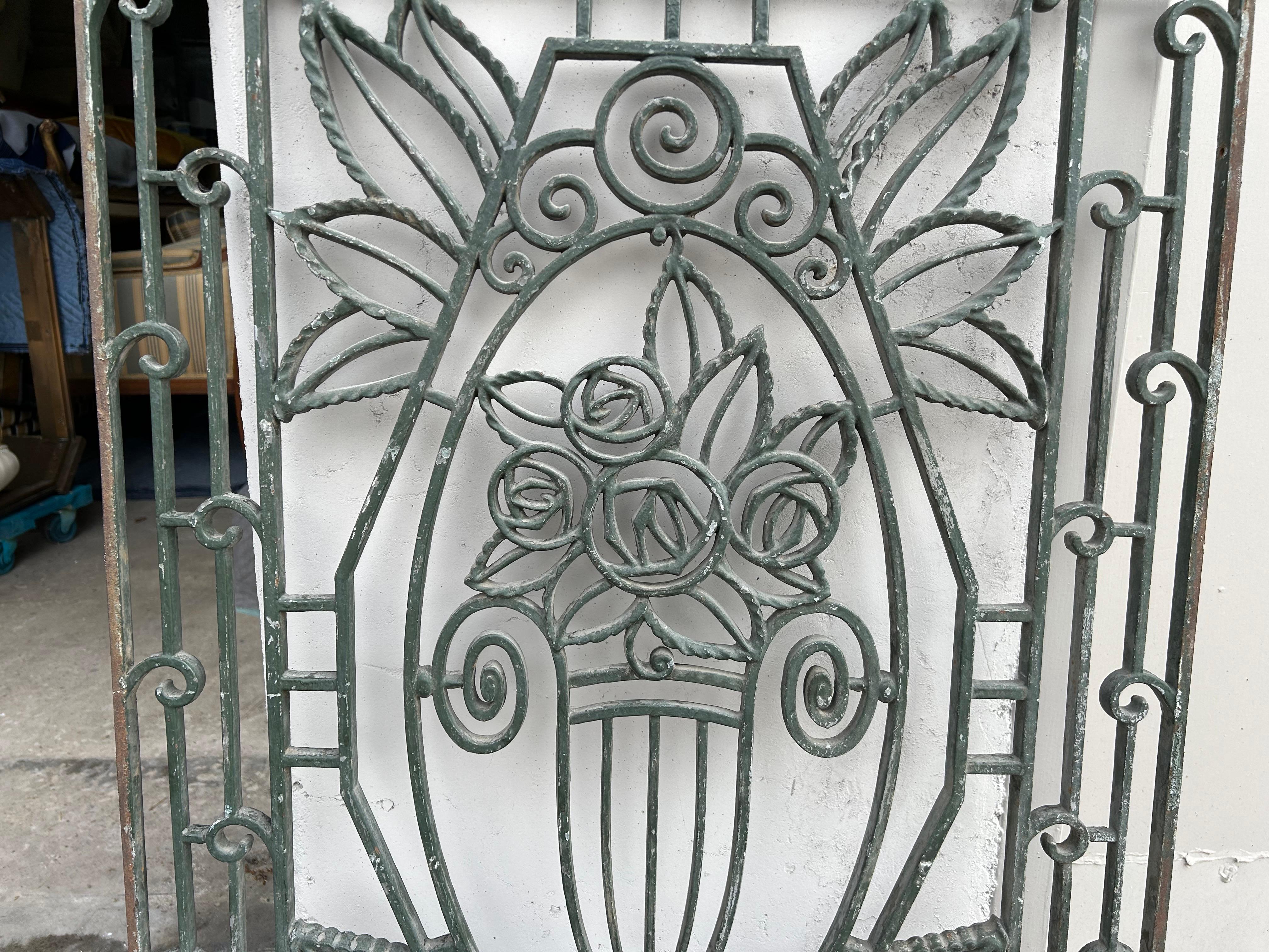Mid-20th Century French Art Deco Wrought Iron Architectural Element