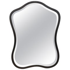Miroir biseauté en fer forgé Art Déco français