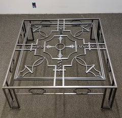 Table basse en fer forgé Art Déco