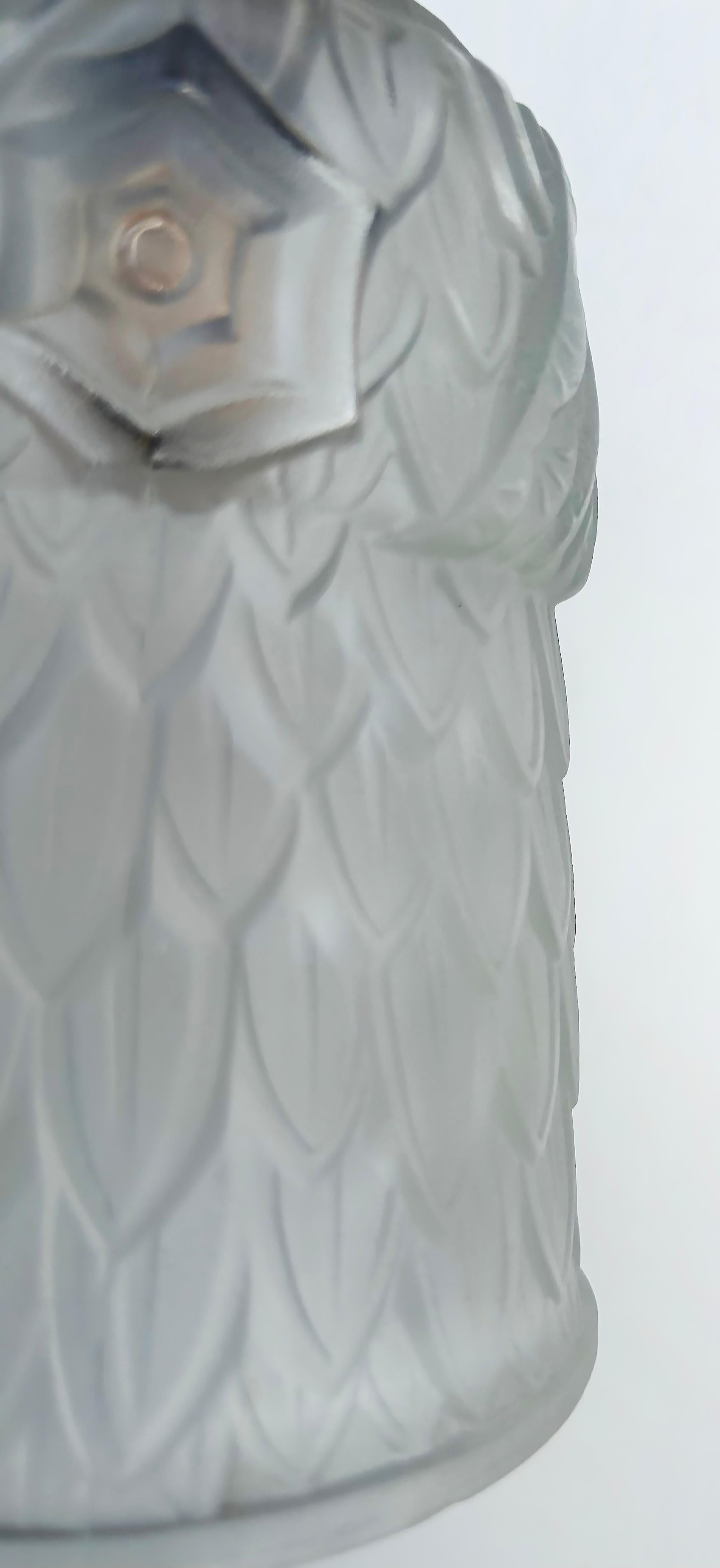 Lustre Art Déco en fer forgé et verre, I Muller Freres Attribué, c1930 en vente 6