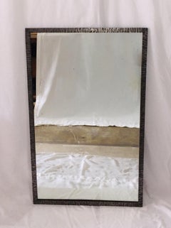 French Art Deco Wrought Iron Handmade Wall Mirrori