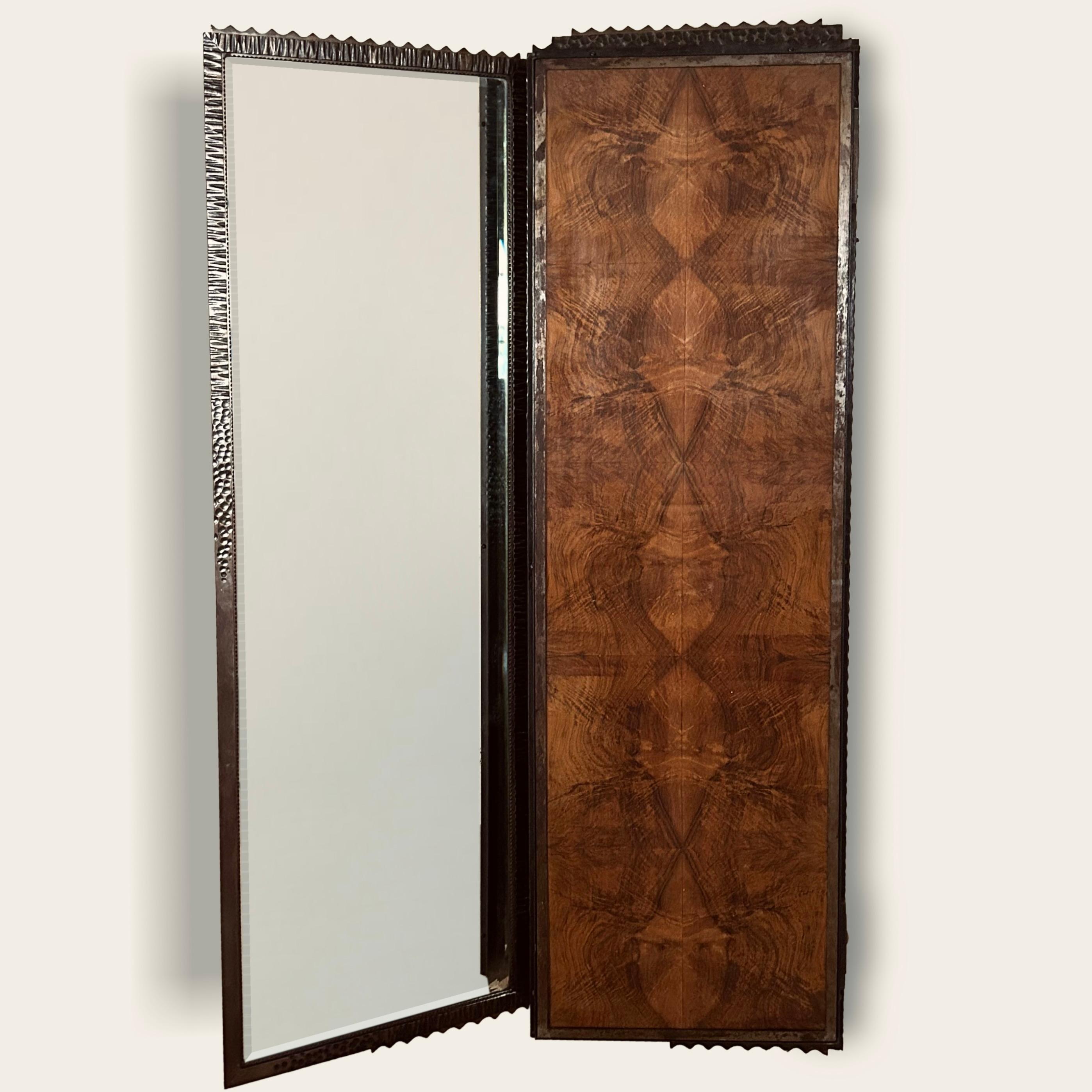 French Art Deco Full Length Triptych Mirror attributed to Raymond Subes For Sale 2