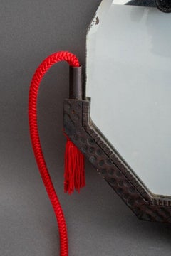 French Art Deco Wrought Iron Mirror, 1920s