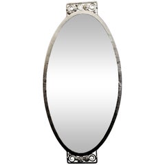 French Art Deco Wrought Iron Mirror