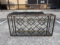 French Art Deco Wrought Iron Umbrella Stand