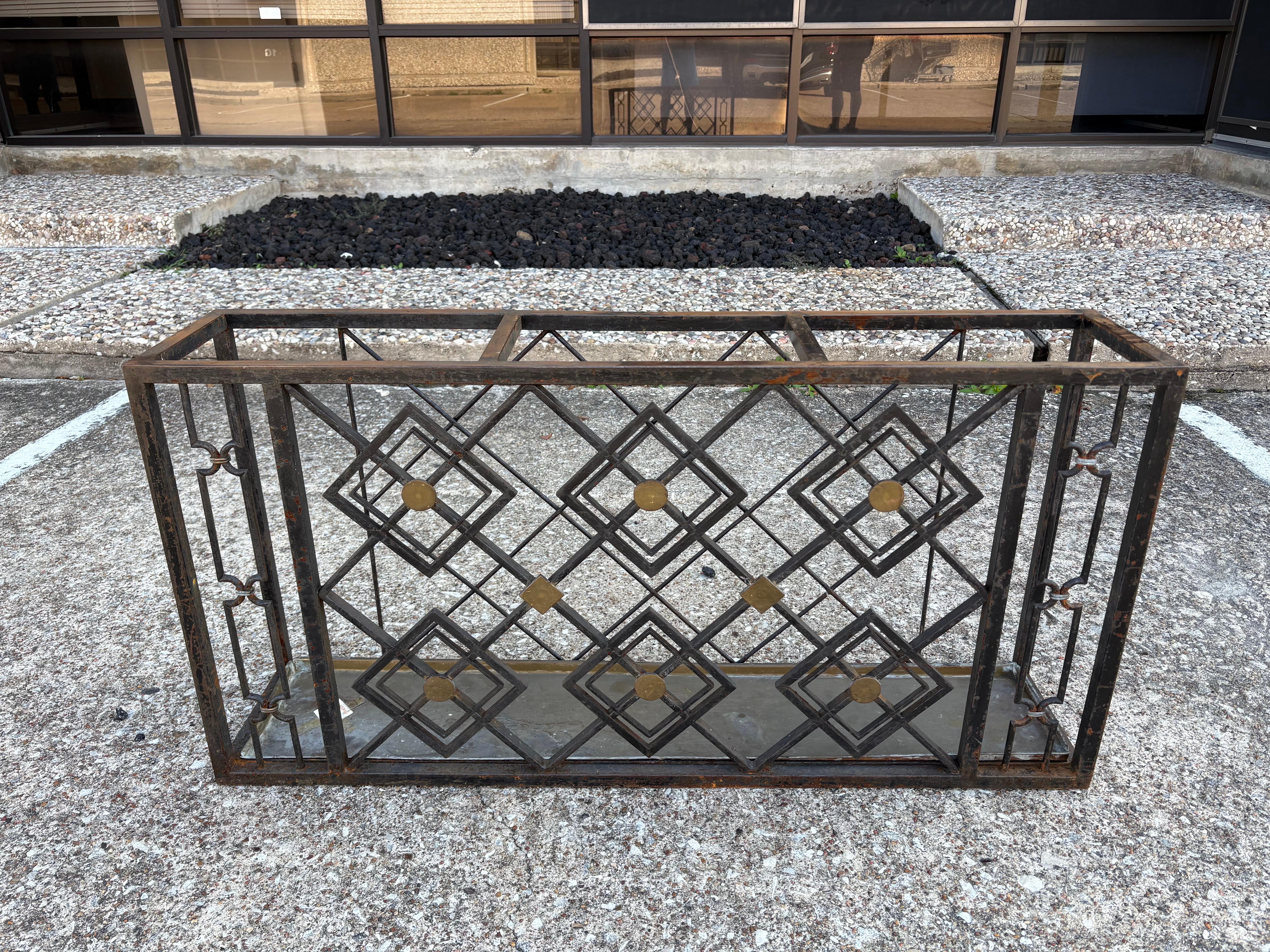 Art Déco Portaombrelli francese in ferro battuto Art Deco in vendita