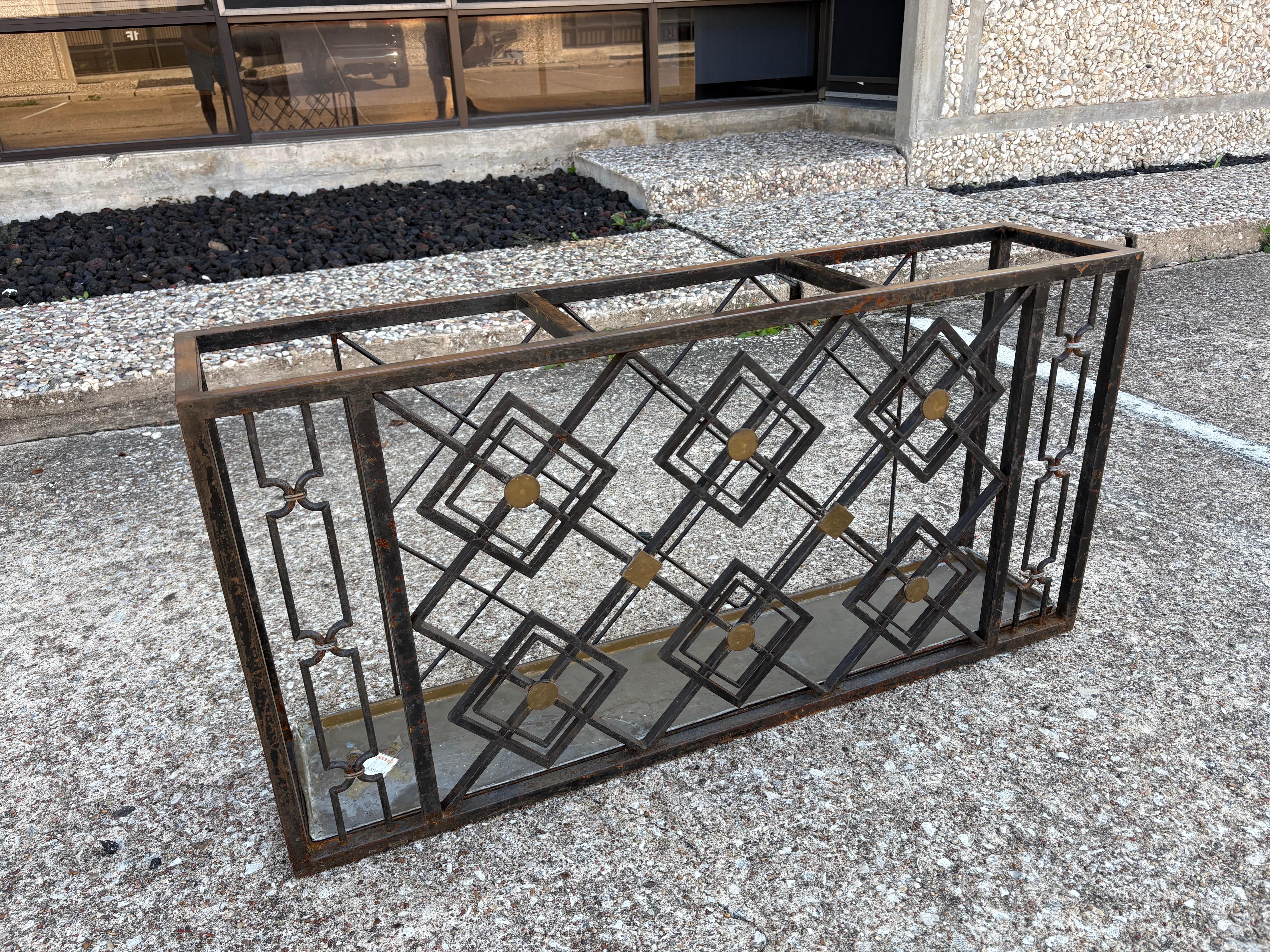 Forgiato Portaombrelli francese in ferro battuto Art Deco in vendita