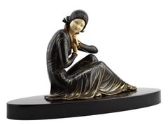 French Art Deco Young Lady Sculpture, 1920s