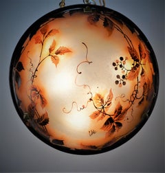 Französischer Kronleuchter aus französischem Kunstglas von Jean-Simon Peynaud (1869-1952)