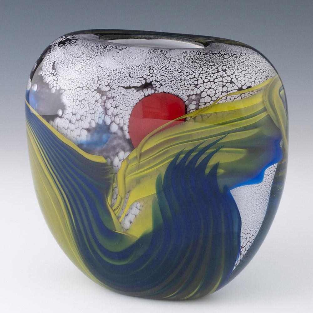 Vaso in vetro artistico francese di Pierre Marion in vendita 3
