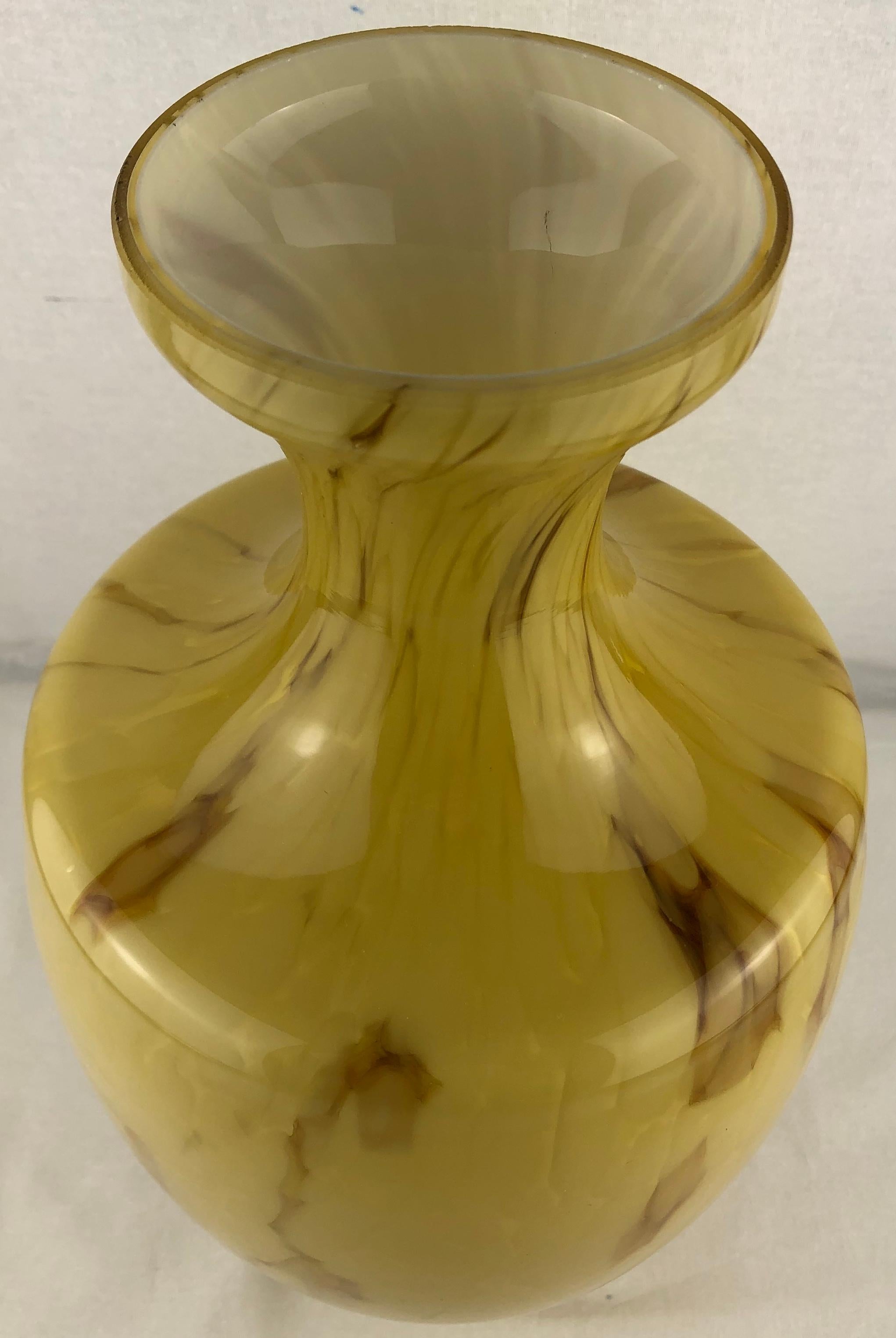 French Art Glass Vase, Mid-20th Century In Good Condition In Miami, FL