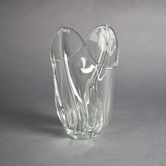 French Art Glass Vase, Signed Art Vannes France, 20th C