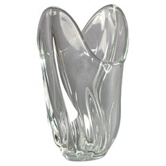 Französische Vase aus Kunstglas, signiert Art Vannes Frankreich, 20. Jahrhundert