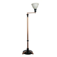 French Art Moderne Copper Swing Arm Floor Lamp