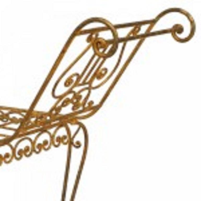 Style « paquebot » Banc de fenêtre en forme de lyre de style Art moderne français en vente