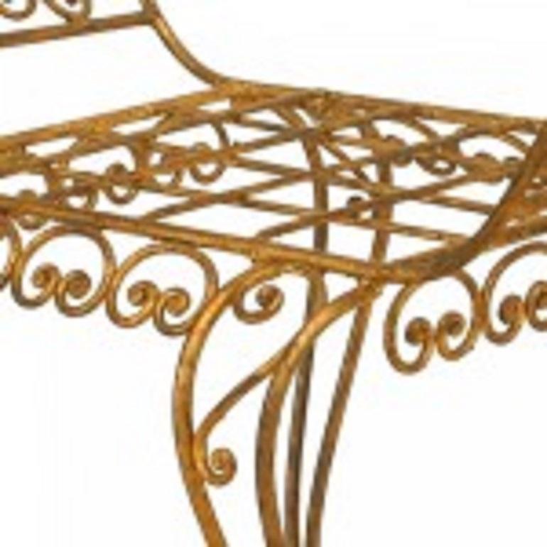 Français Banc de fenêtre en forme de lyre de style Art moderne français en vente