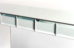 French Art Modern Mirrored Console Table
