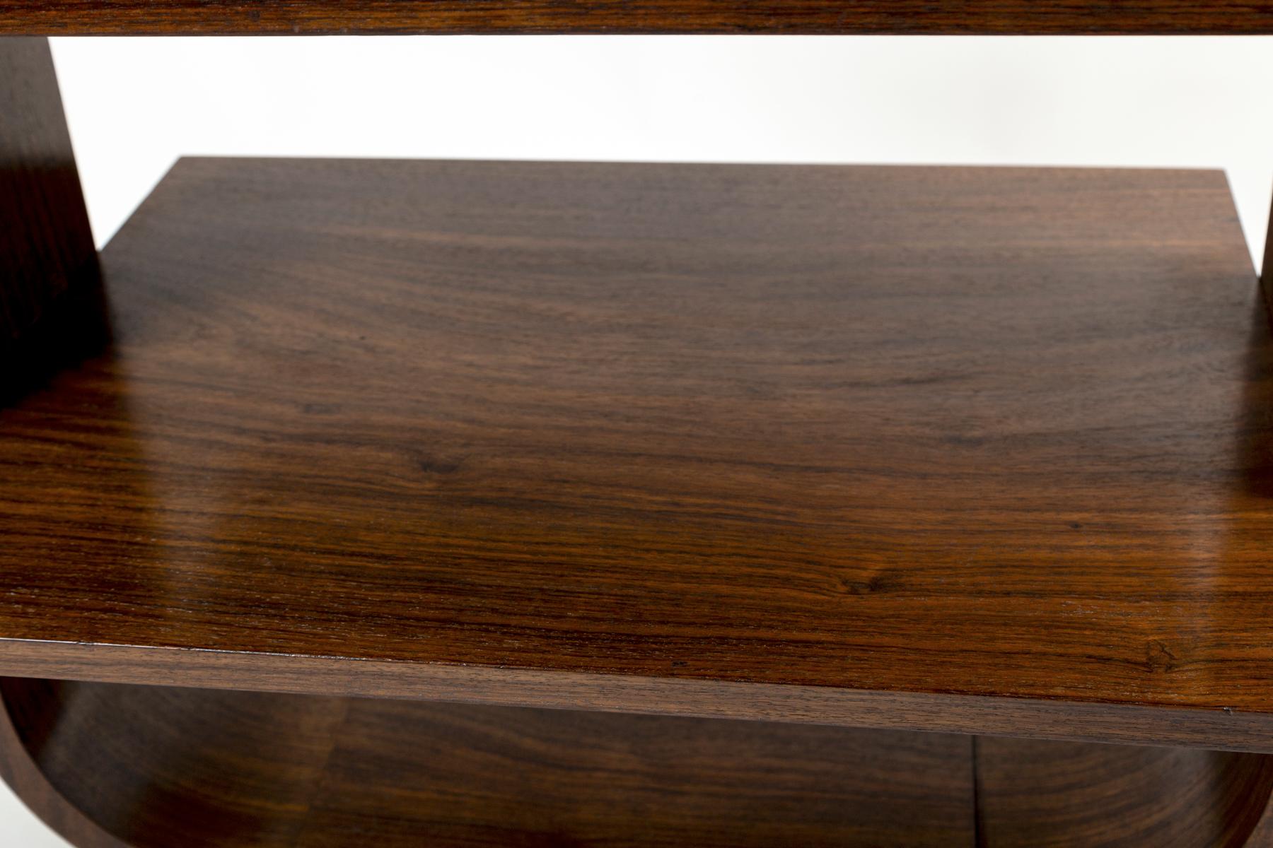 French Art Moderne Side Table In Rosewood For Sale 5