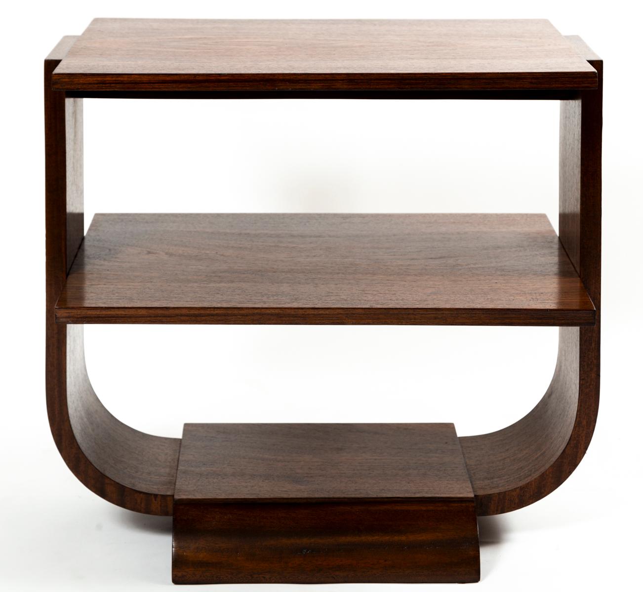 French Art Moderne Side Table In Rosewood In Good Condition For Sale In Westport, CT