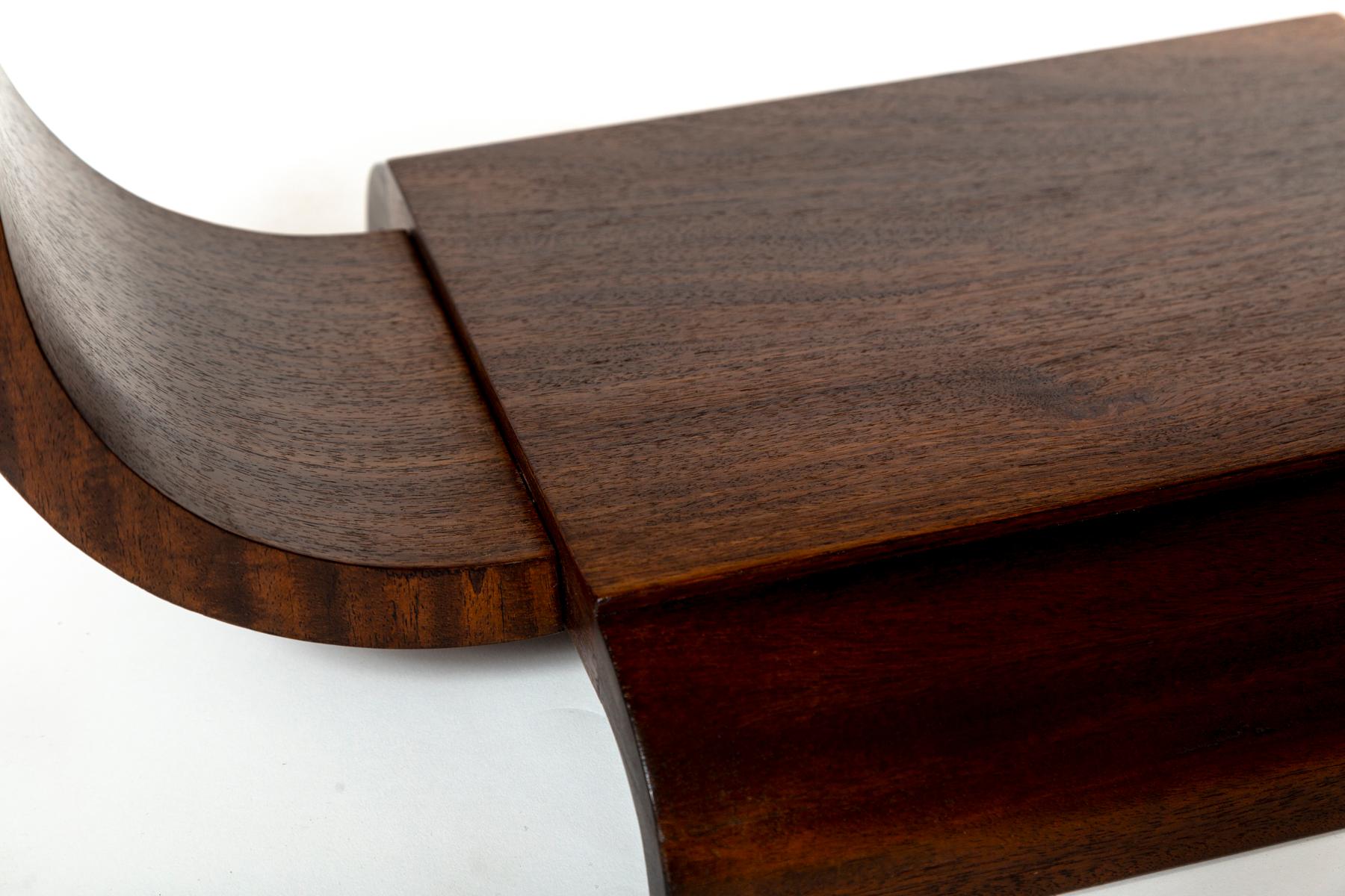 French Art Moderne Side Table In Rosewood For Sale 4