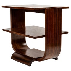 French Art Moderne Side Table In Rosewood
