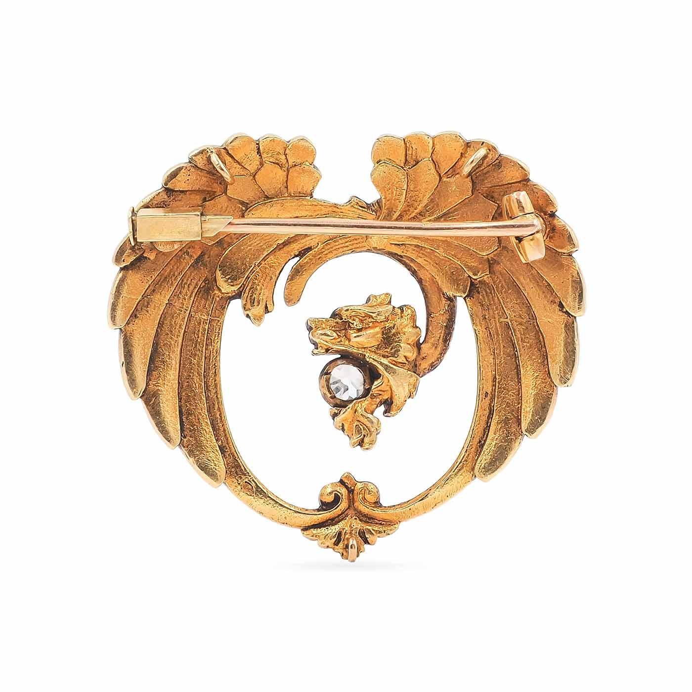 phoenix gold pendant