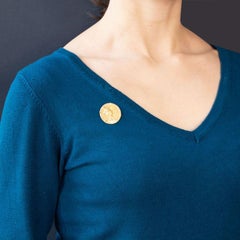 French Art Nouveau 18 Karat Yellow Gold Printemps Brooch