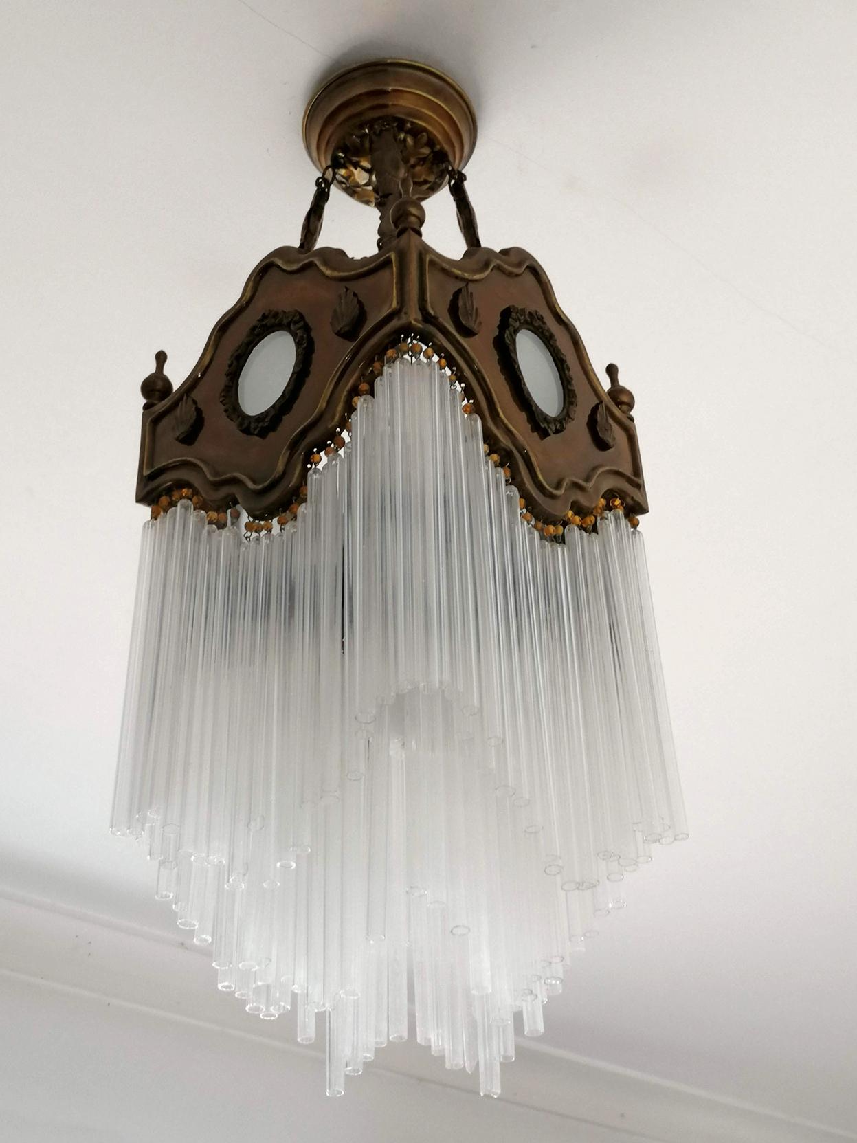 art nouveau chandelier