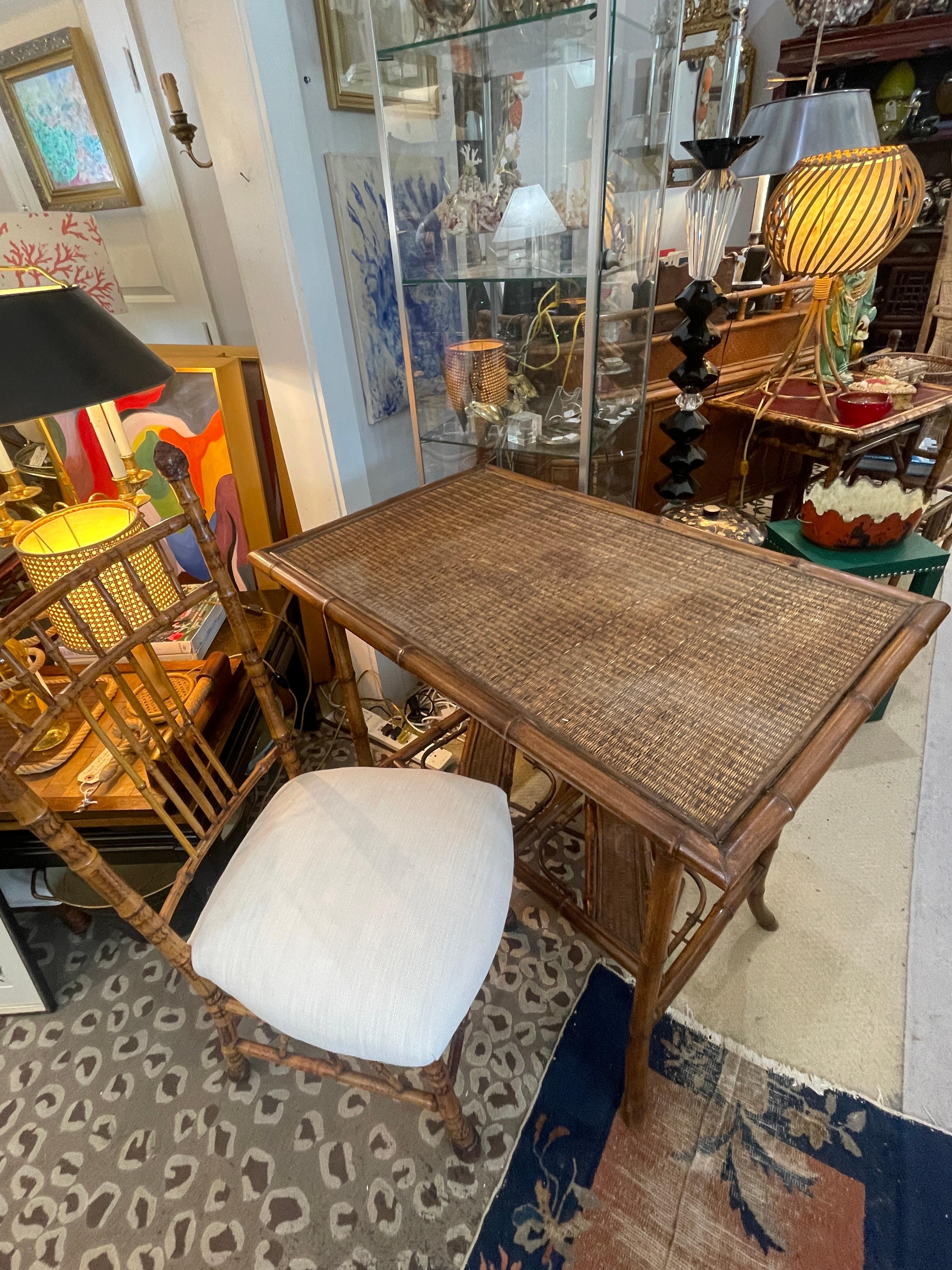 French Art-Nouveau Bamboo Center Table or Tea Table, 1890-1910 in vendita 9