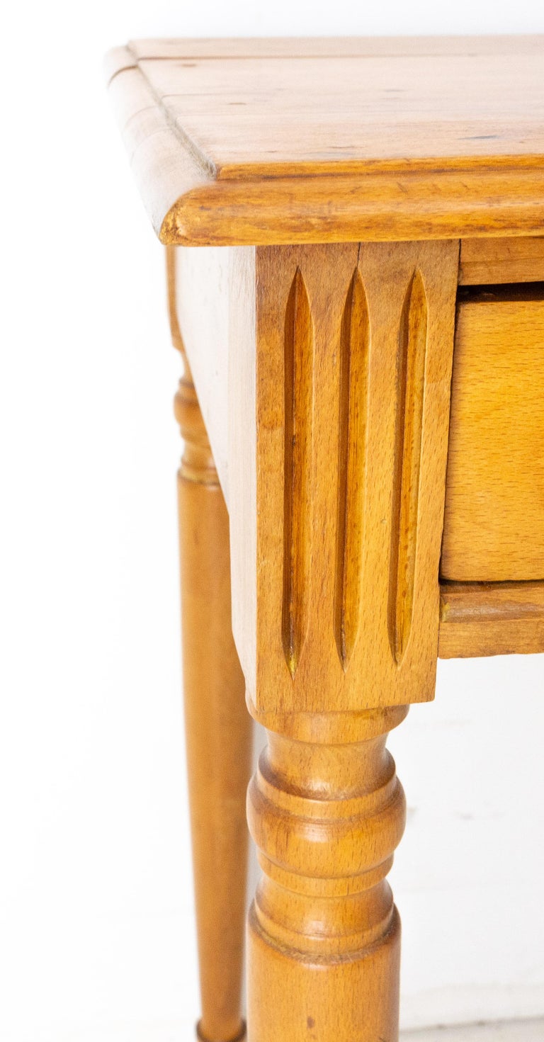 French Art Nouveau Beech Writing Table, Desk or Side Table, circa 1900 ...